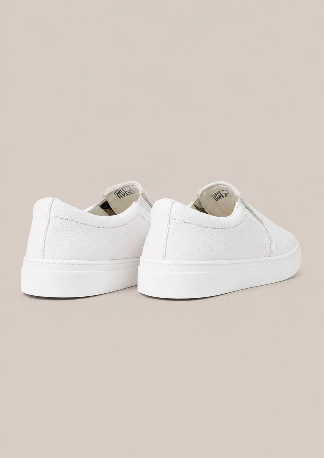 Slip-On Sneakers-401-White