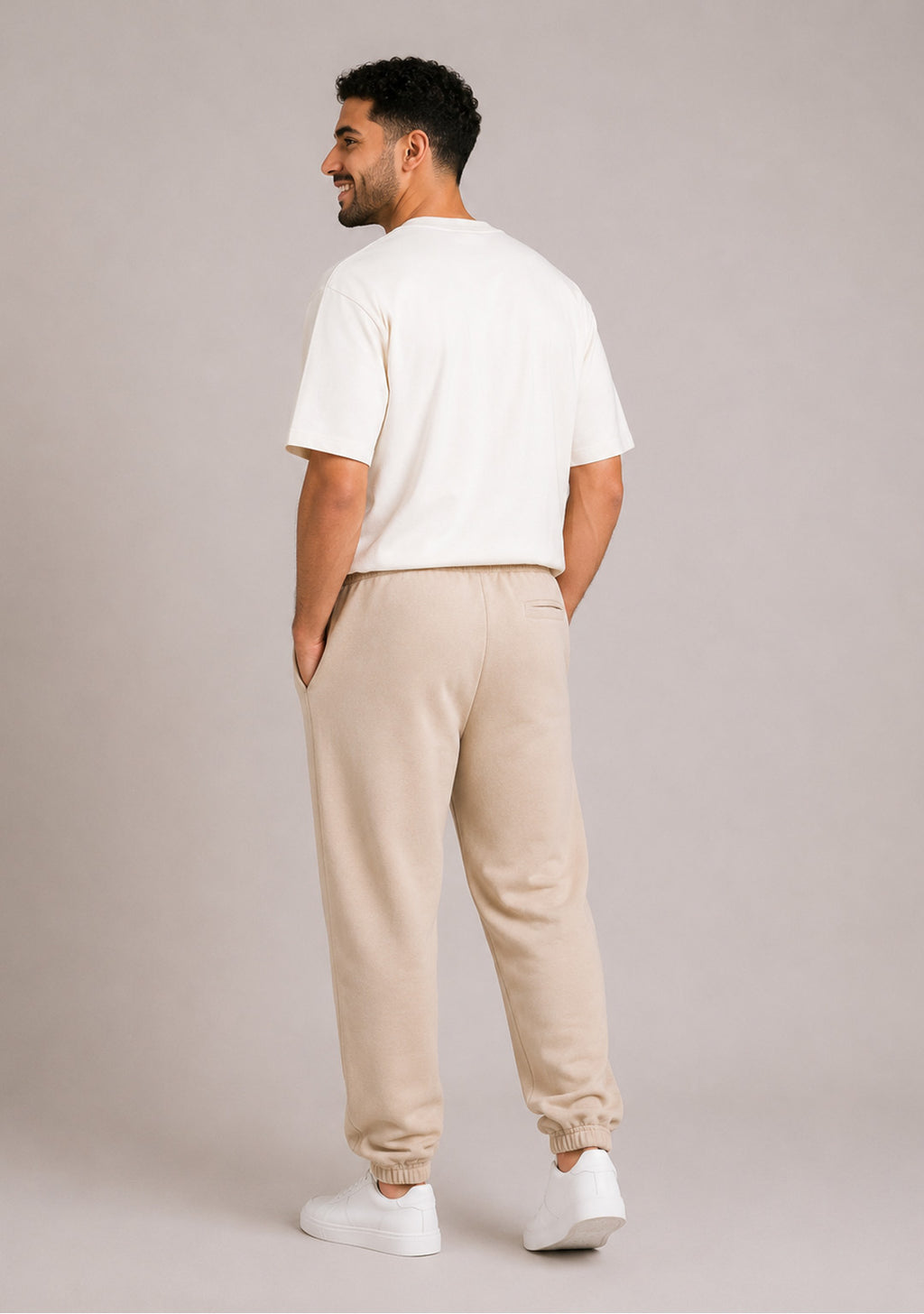 Heavy Jogger Pant-Beige