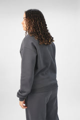 Round Sweatshirt-Charcoal