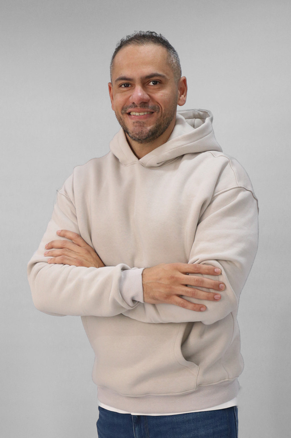 Unisex Oversized Hoodie -Light Grey