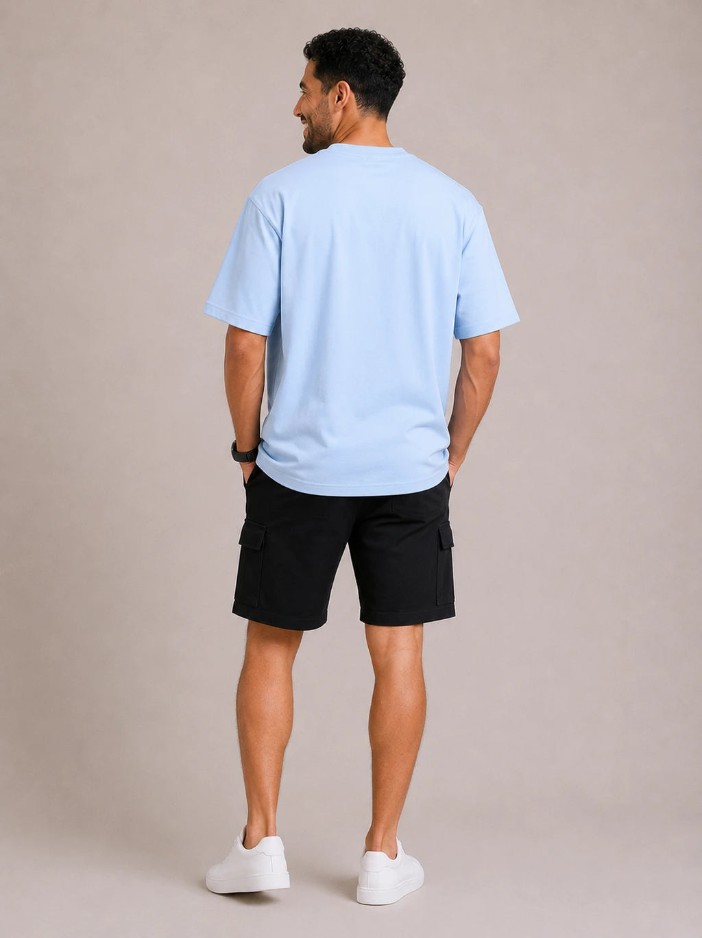 BASIC HEAVYWEIGHT T-SHIRT - BABY BLUE
