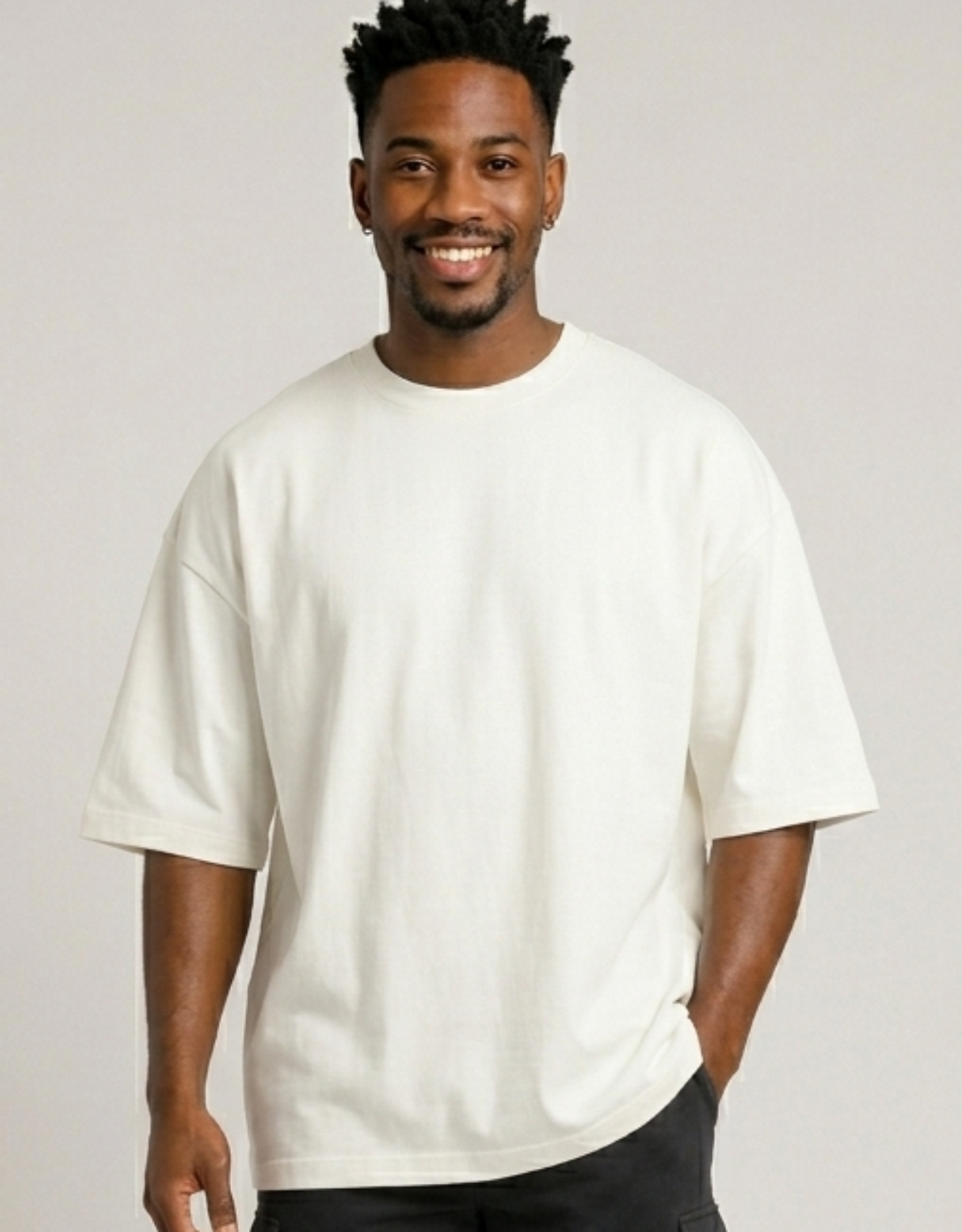 BASIC HEAVYWEIGHT T-SHIRT- OFF WHITE
