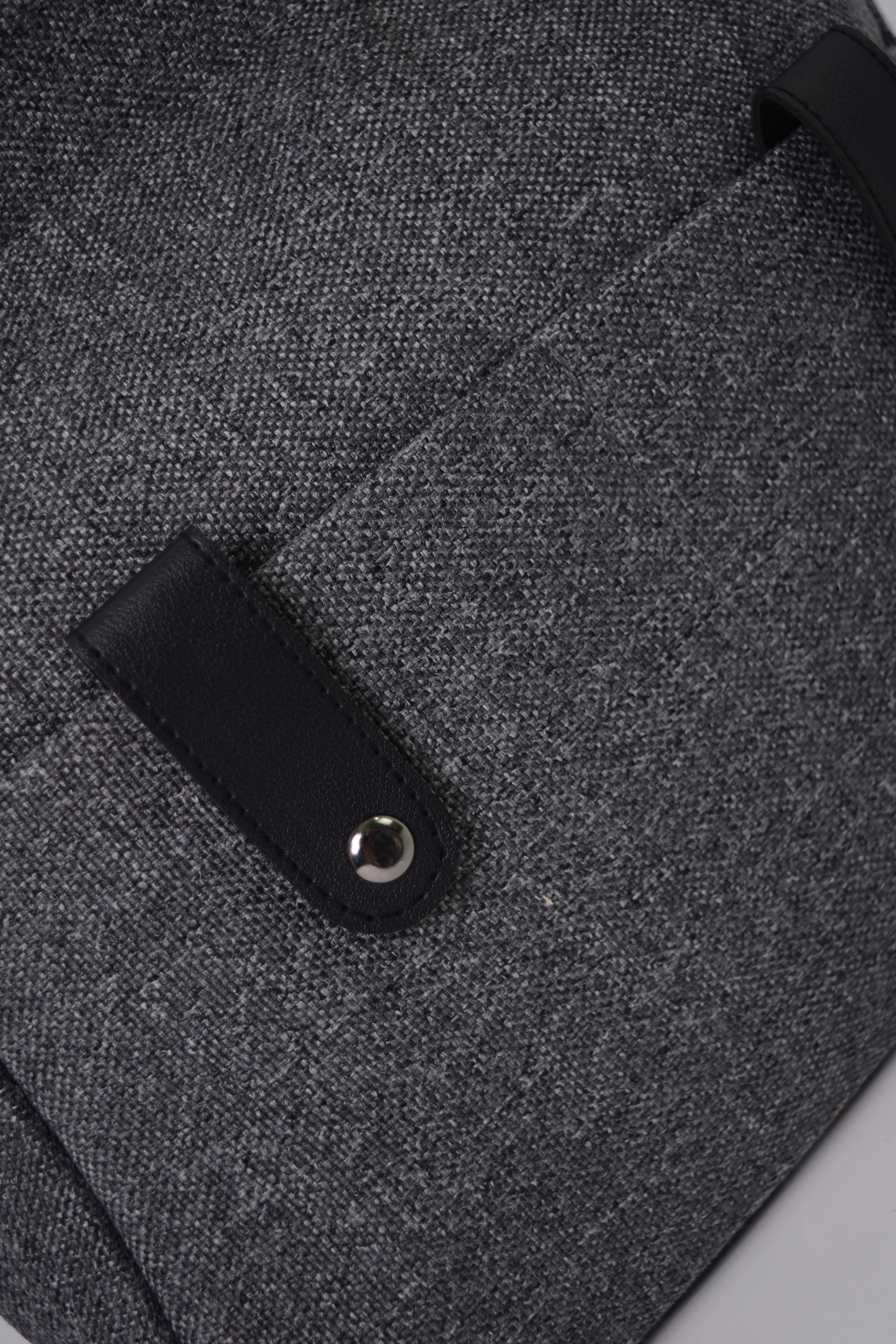 Linen Charcoal Bag