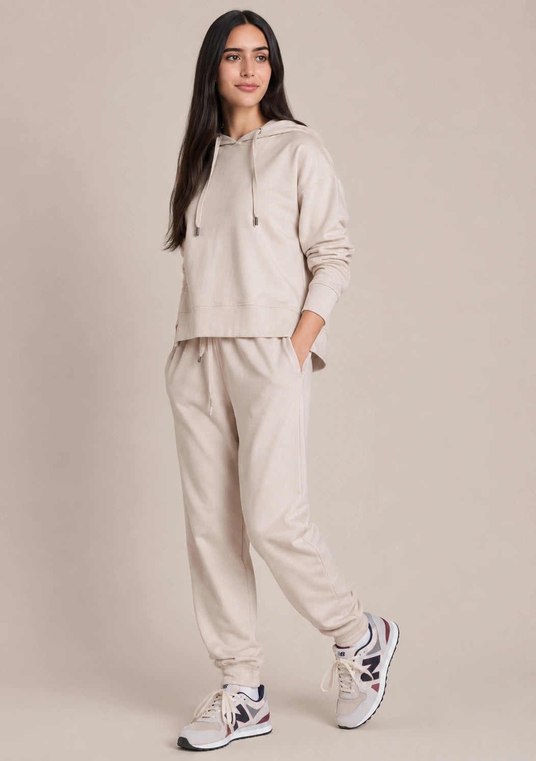 Interlock women full set Beige