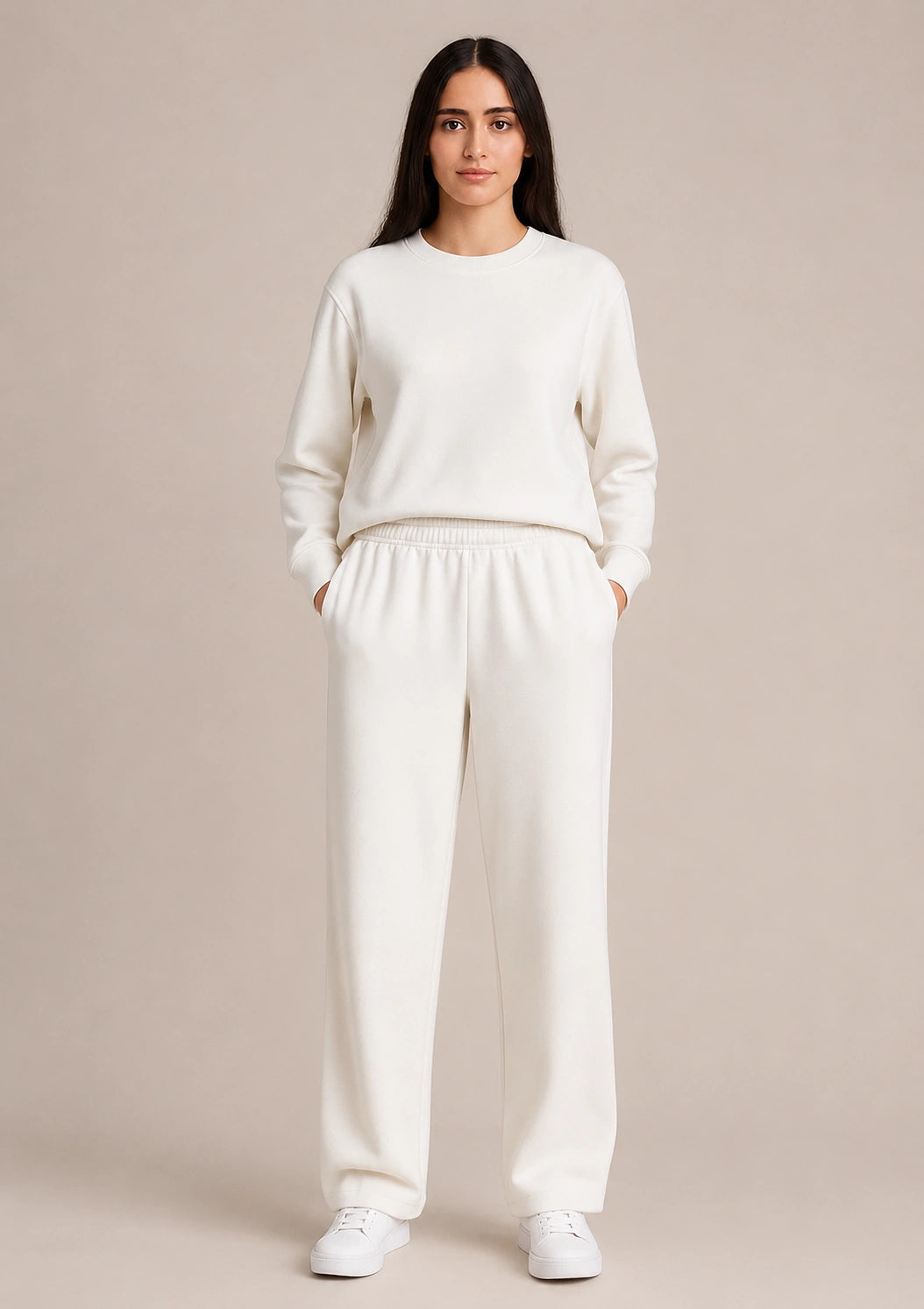 Soft Touch Long Sleeve Set - OffWhite