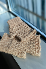 Half Finger Gloves - Beige