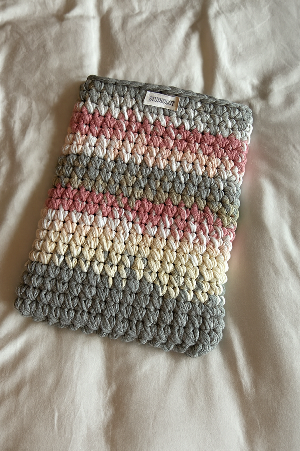 Laptop Sleeve - PinkXOffwhiteXGrey