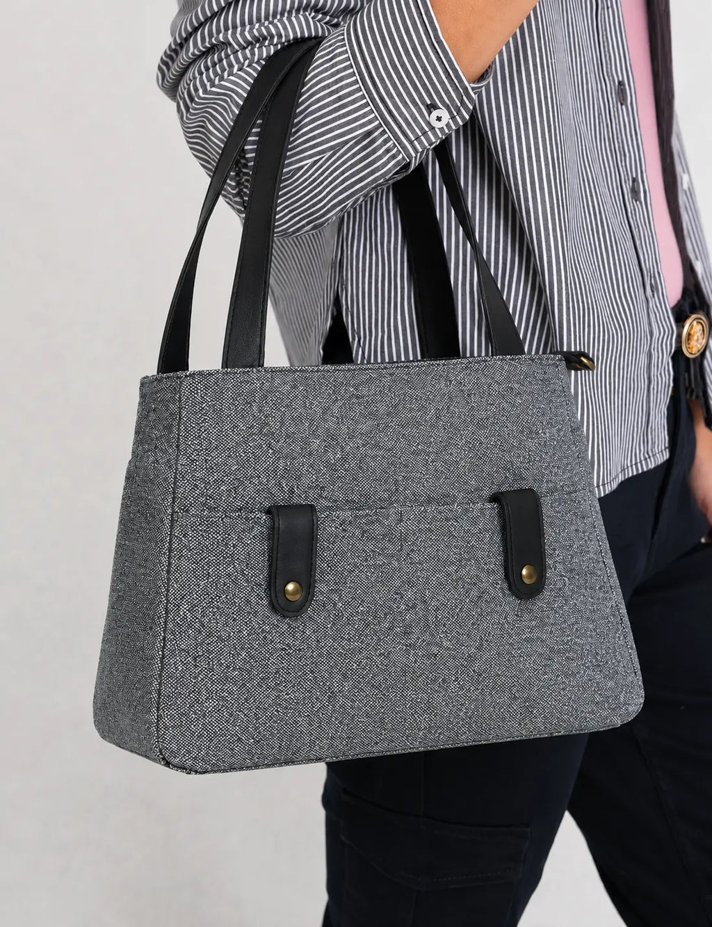 Linen Charcoal Bag