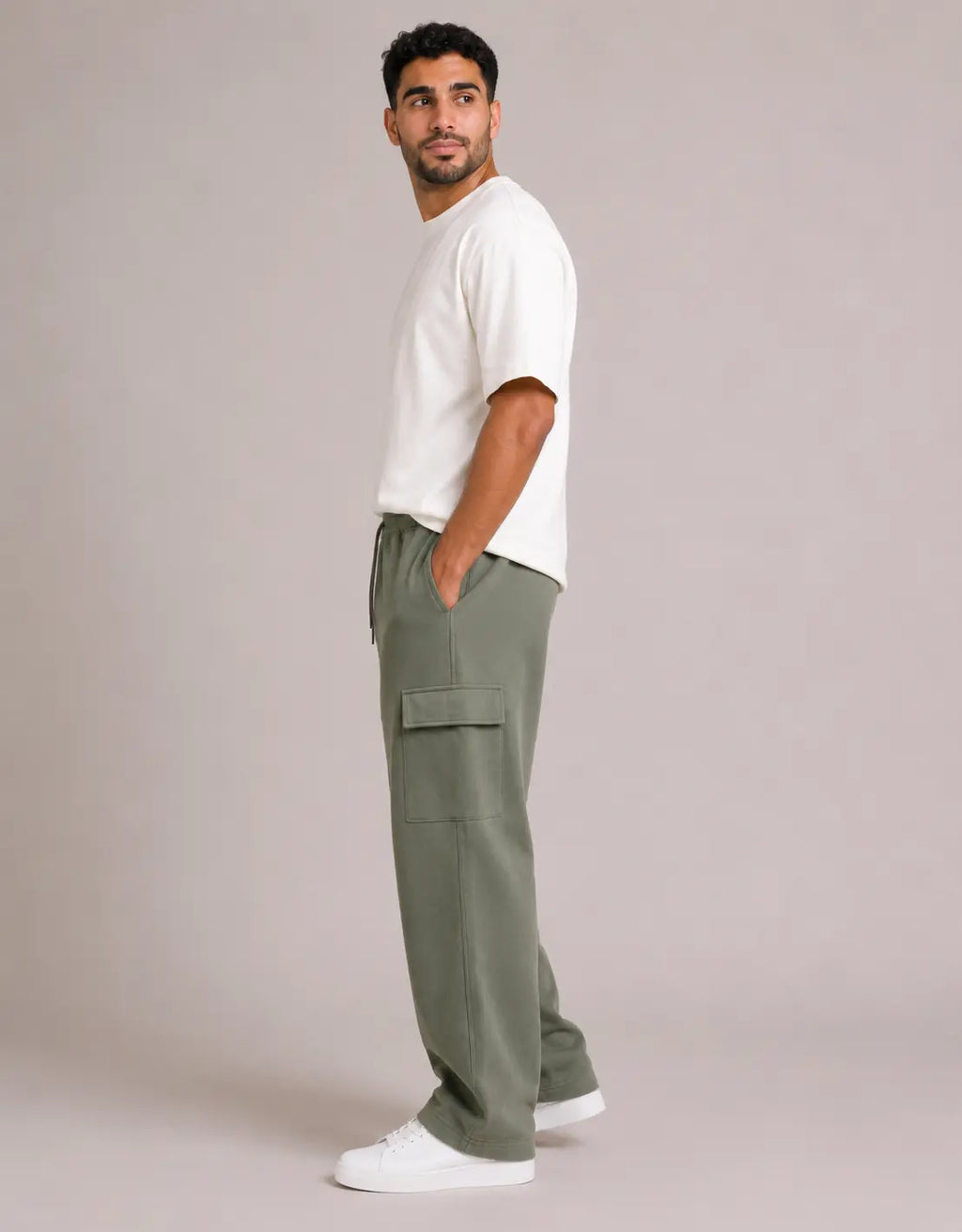 Heavy Cargo Pant-Olive