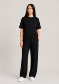Soft Touch Short Sleeve Set - Black
