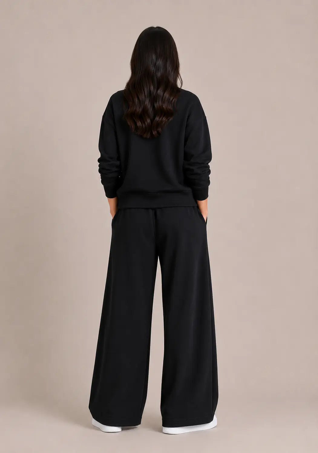 Soft Touch Long Sleeve Set- Black