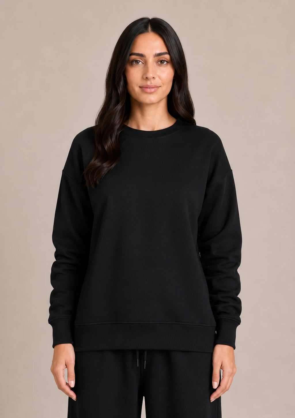 Soft Touch Long Sleeve Set- Black