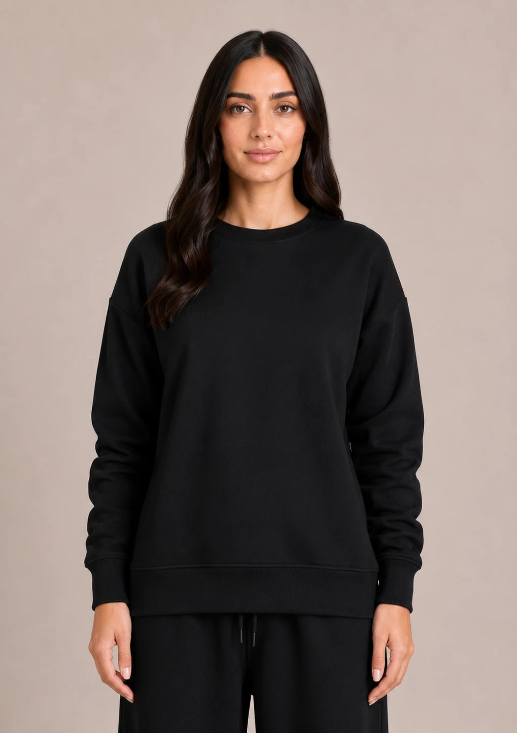 Soft Touch Long Sleeve Set- Black