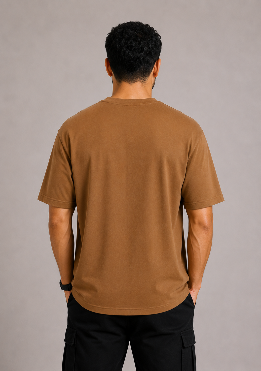 BASIC HEAVYWEIGHT T-SHIRT- CAMEL