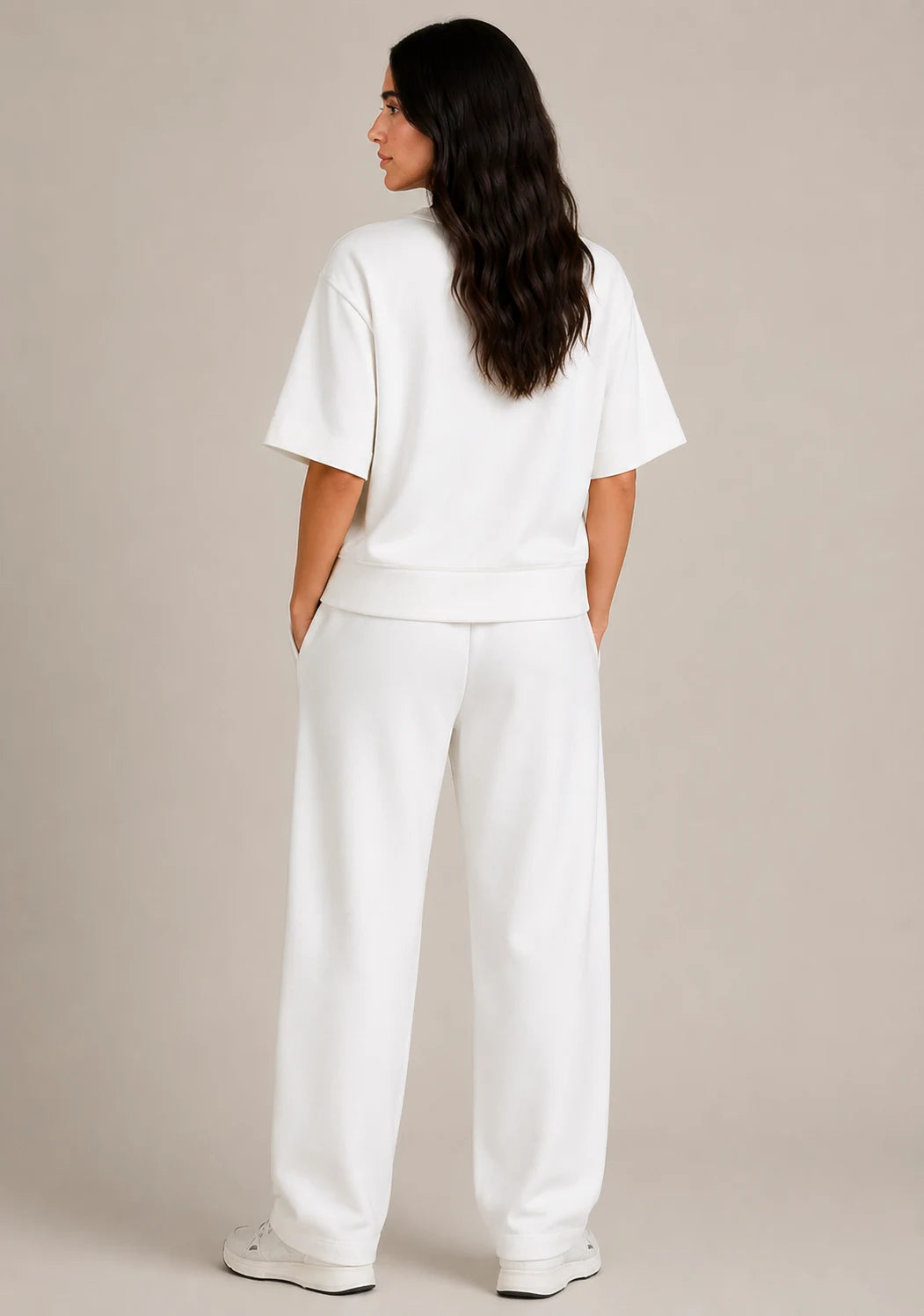 Soft Touch Long Sleeve Set - OffWhite