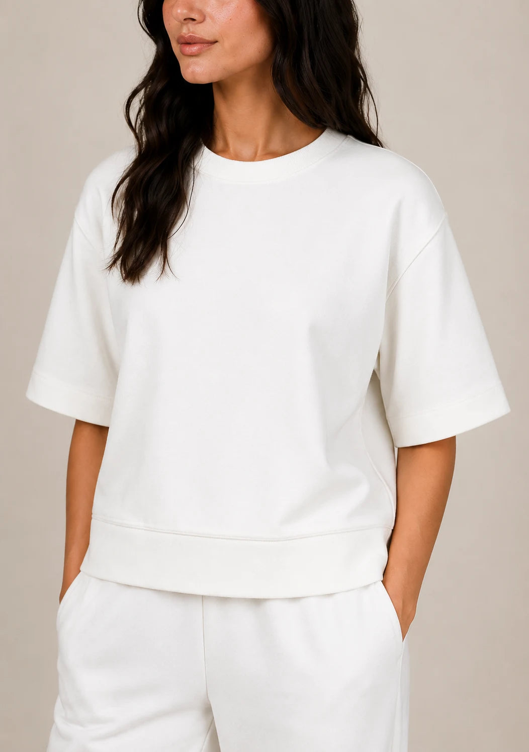 Soft Touch Long Sleeve Set - OffWhite