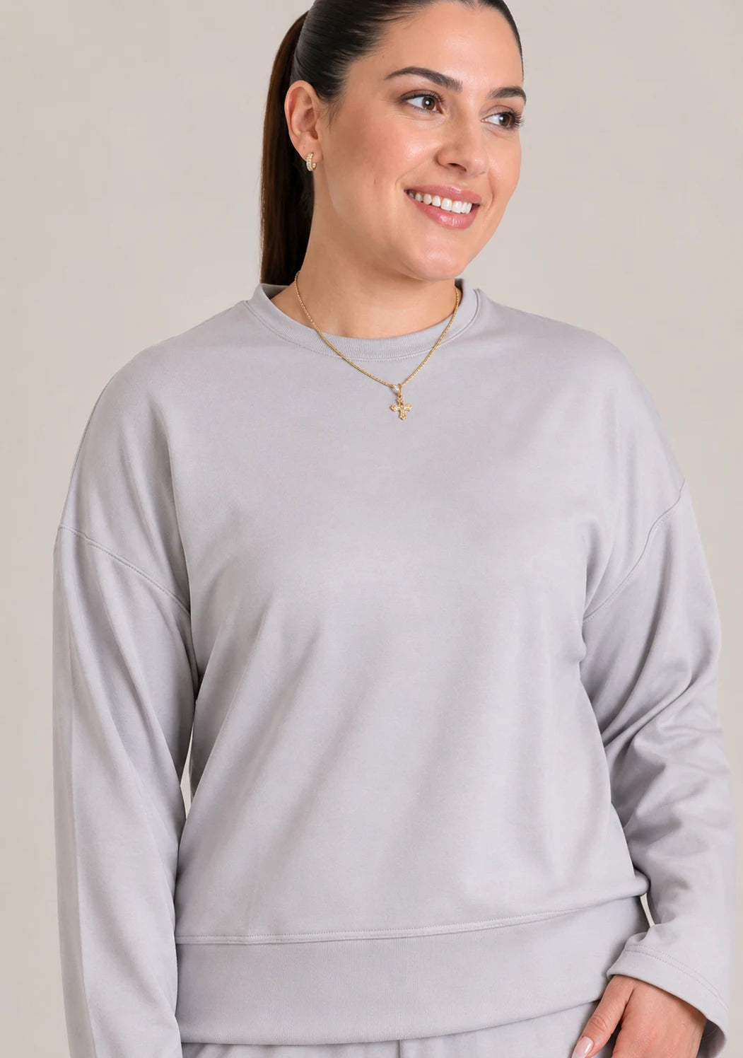 Soft Touch Long Sleeve Set - Grey
