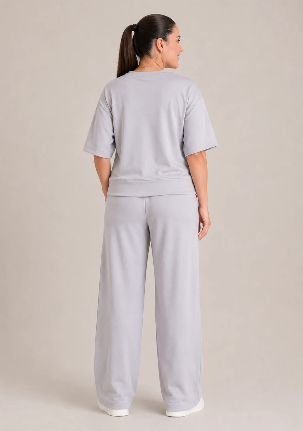 Soft Touch Short Sleeve Set - Grey
