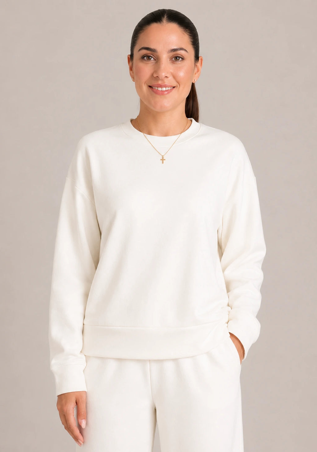 Soft Touch Long Sleeve Set - OffWhite