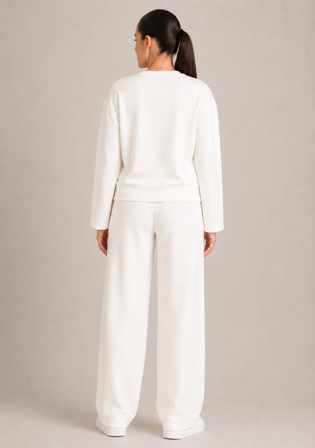 Soft Touch Long Sleeve Set - OffWhite