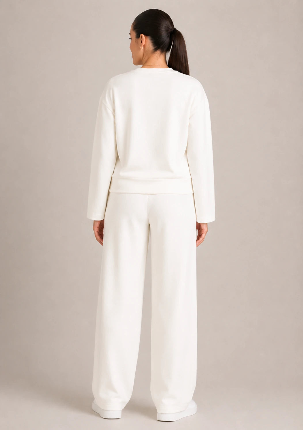 Soft Touch Long Sleeve Set - OffWhite