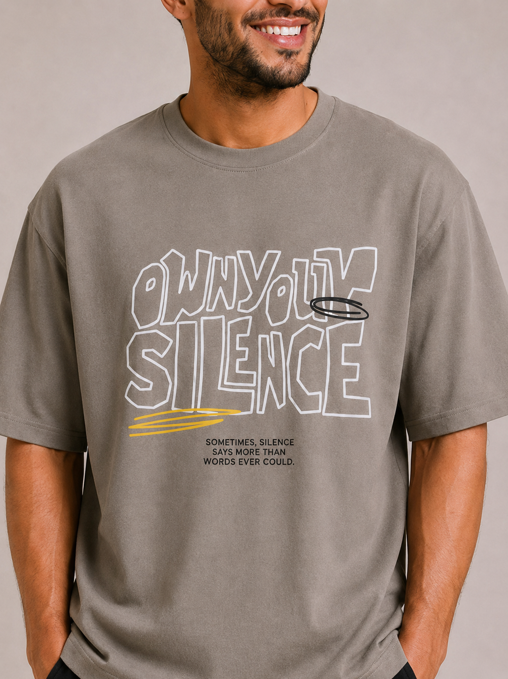 Own Your Silence - Med Greyish