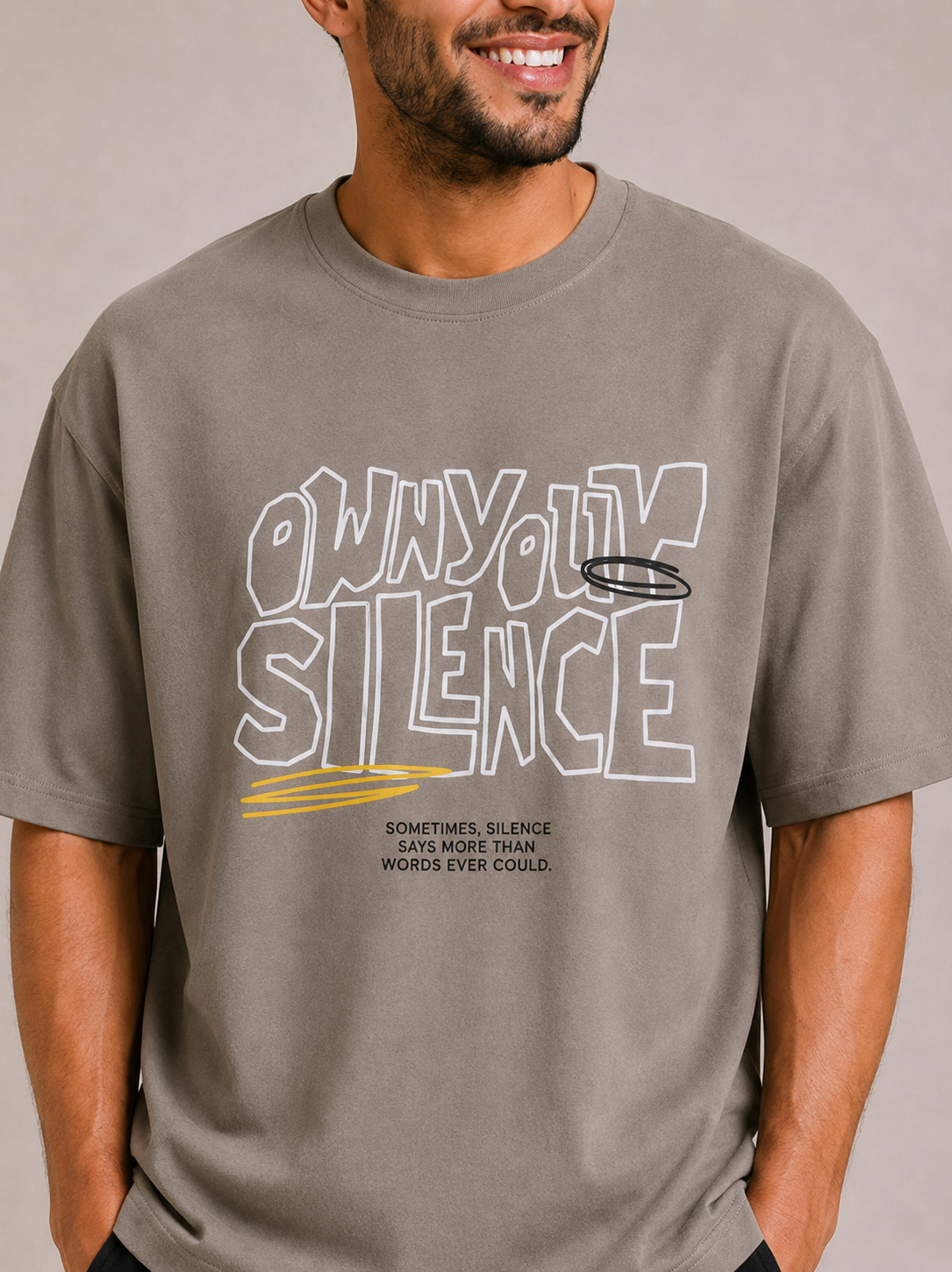 Own Your Silence - Med Greyish
