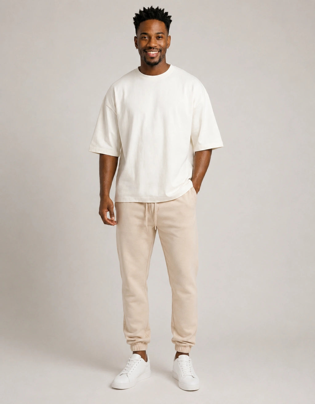 BASIC HEAVYWEIGHT T-SHIRT- OFF WHITE