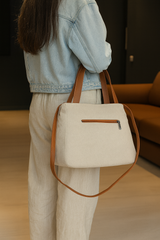 linen bag-Beige