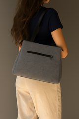 Linen Charcoal Bag