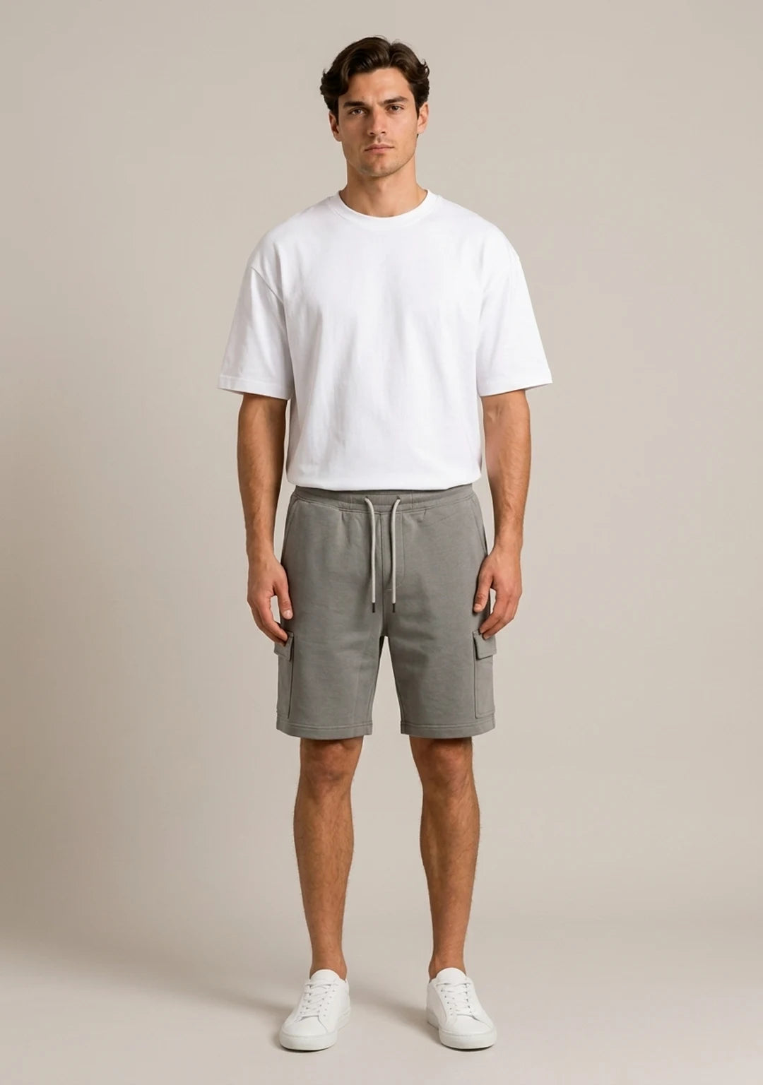 Diagonal Cargo  short Med Greyish