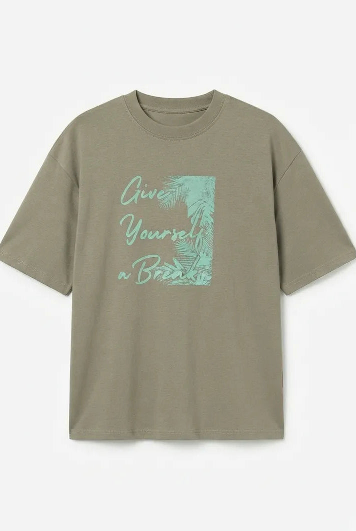 Oversize T-shirt - Vintage Palm Mode