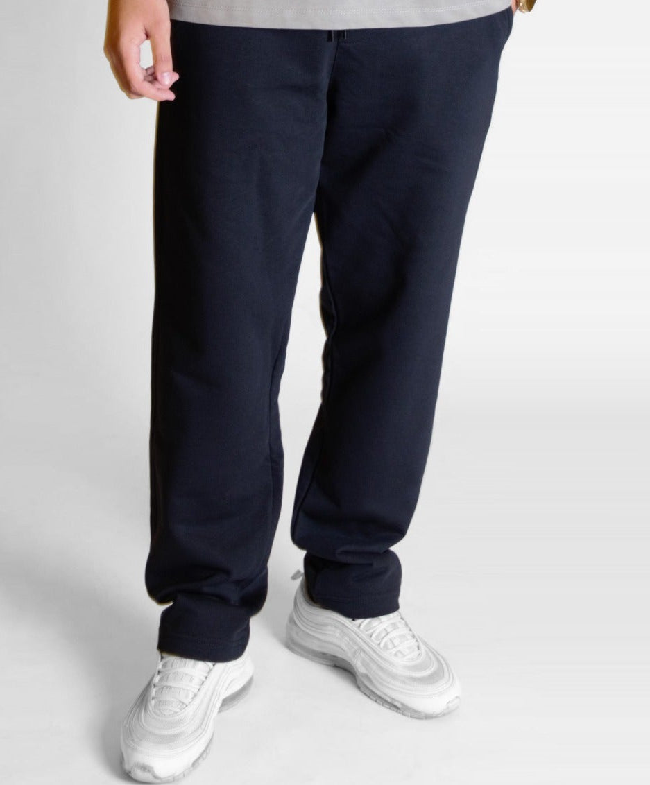 Diagonal Straight Leg Pant - Black