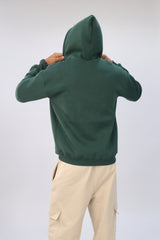 Zipper hoodie Unisex Oversized fit- Green