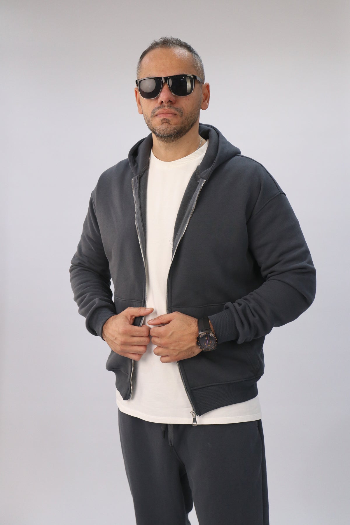 Zipper hoodie Unisex Oversized fit-Charool