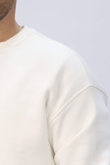 Round Sweatshirt-Offwhite