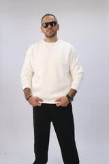 Round Sweatshirt-Offwhite