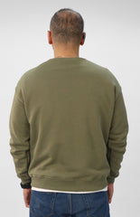 Round Sweatshirt-Olive