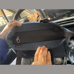 Linen Charcoal Bag